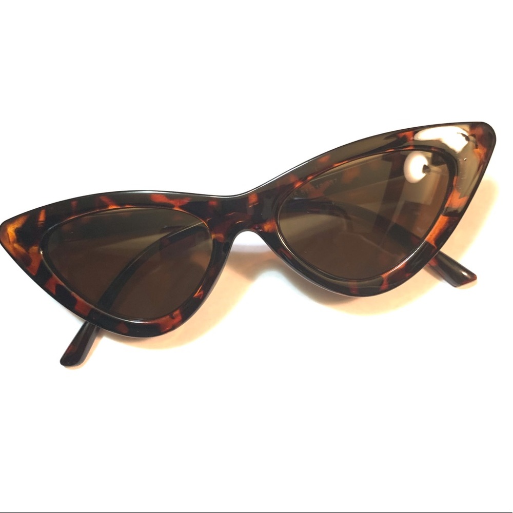 Leopard print slim cat eye sunglasses - Picture 5 of 5
